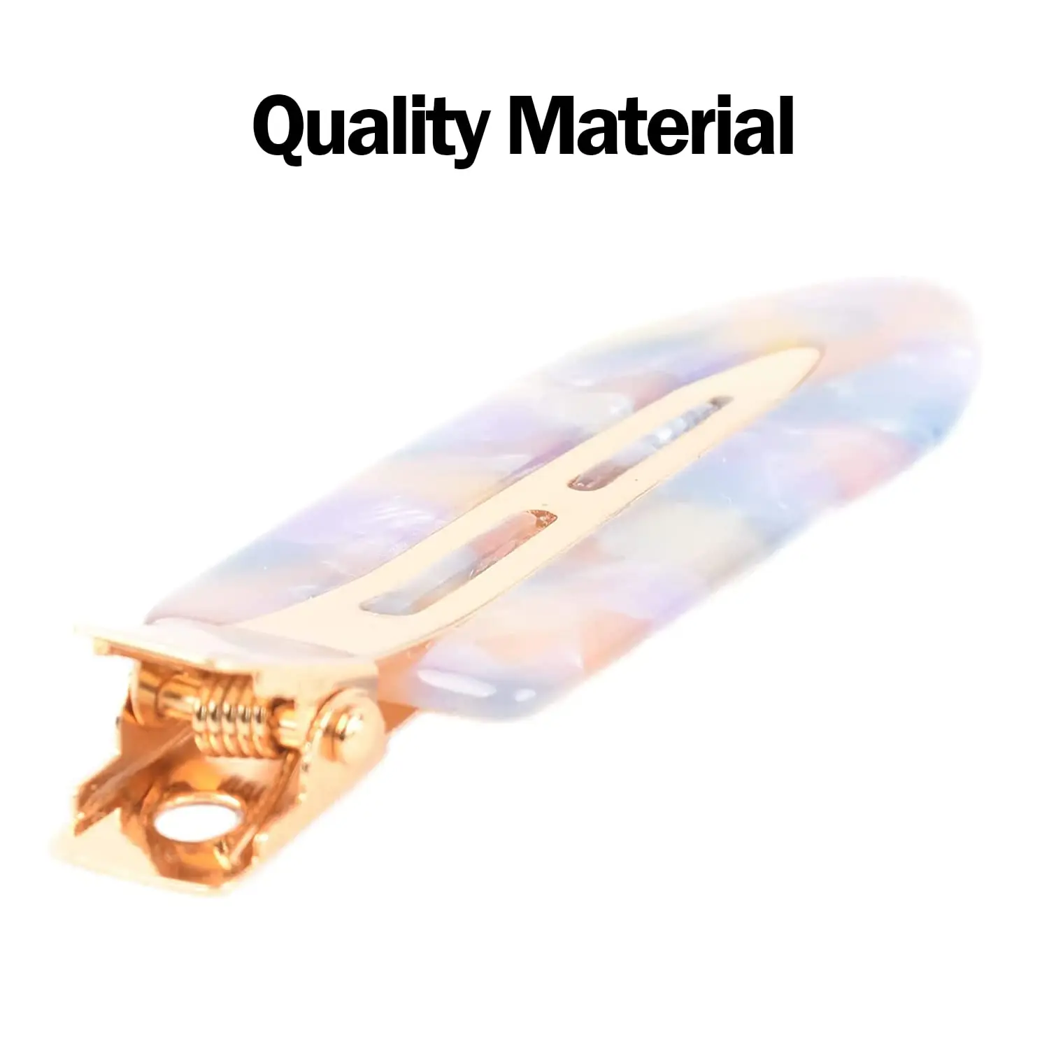 A set of no bend hair clips in gradient colors, perfect for styling bangs without leaving creases or marks in your hair.