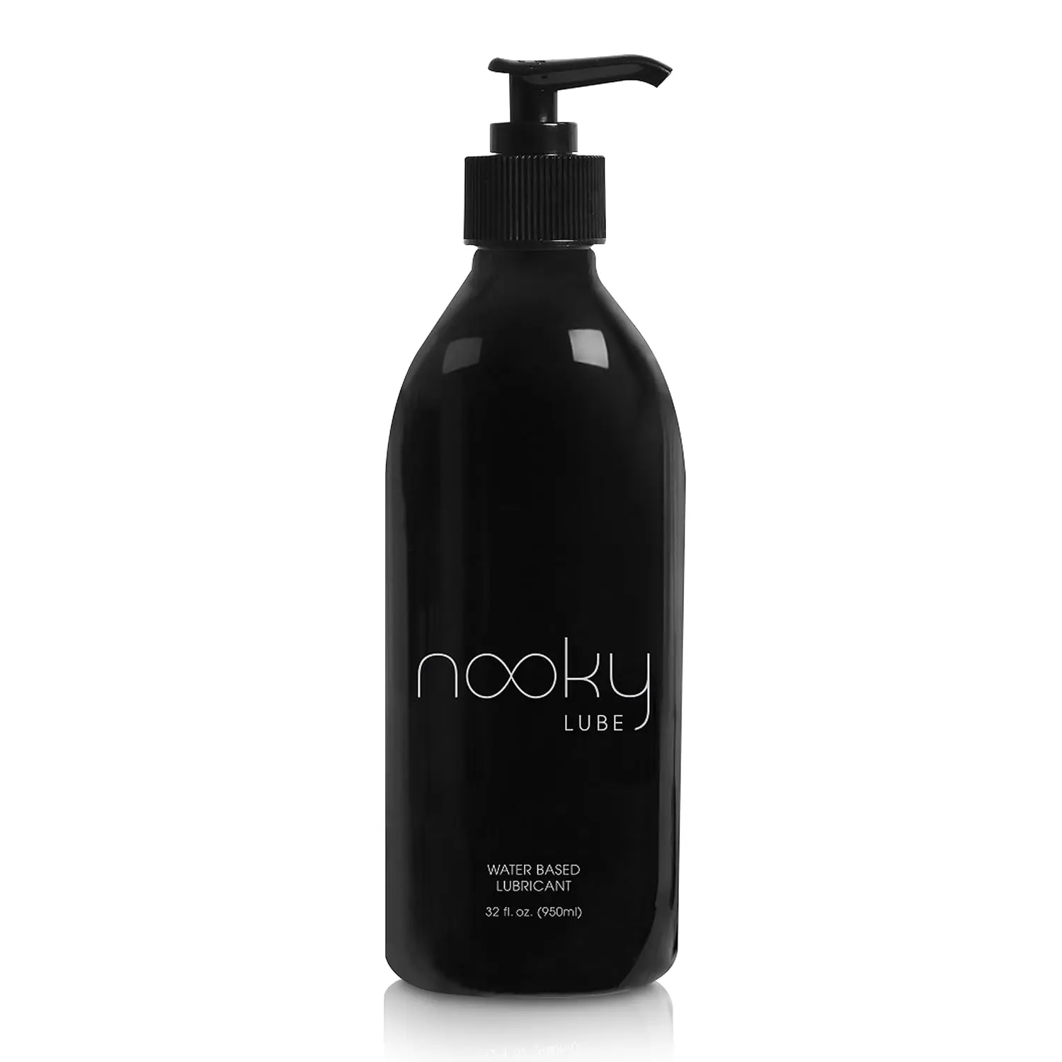 A 32oz bottle of Nooky Lube, a water-based personal lubricant made in the USA for men and women.