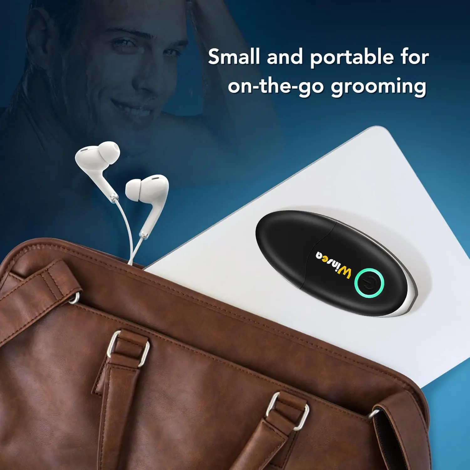 This USB rechargeable nose and ear hair trimmer features a waterproof design and high-precision blades for safe and efficient grooming for both men and women.