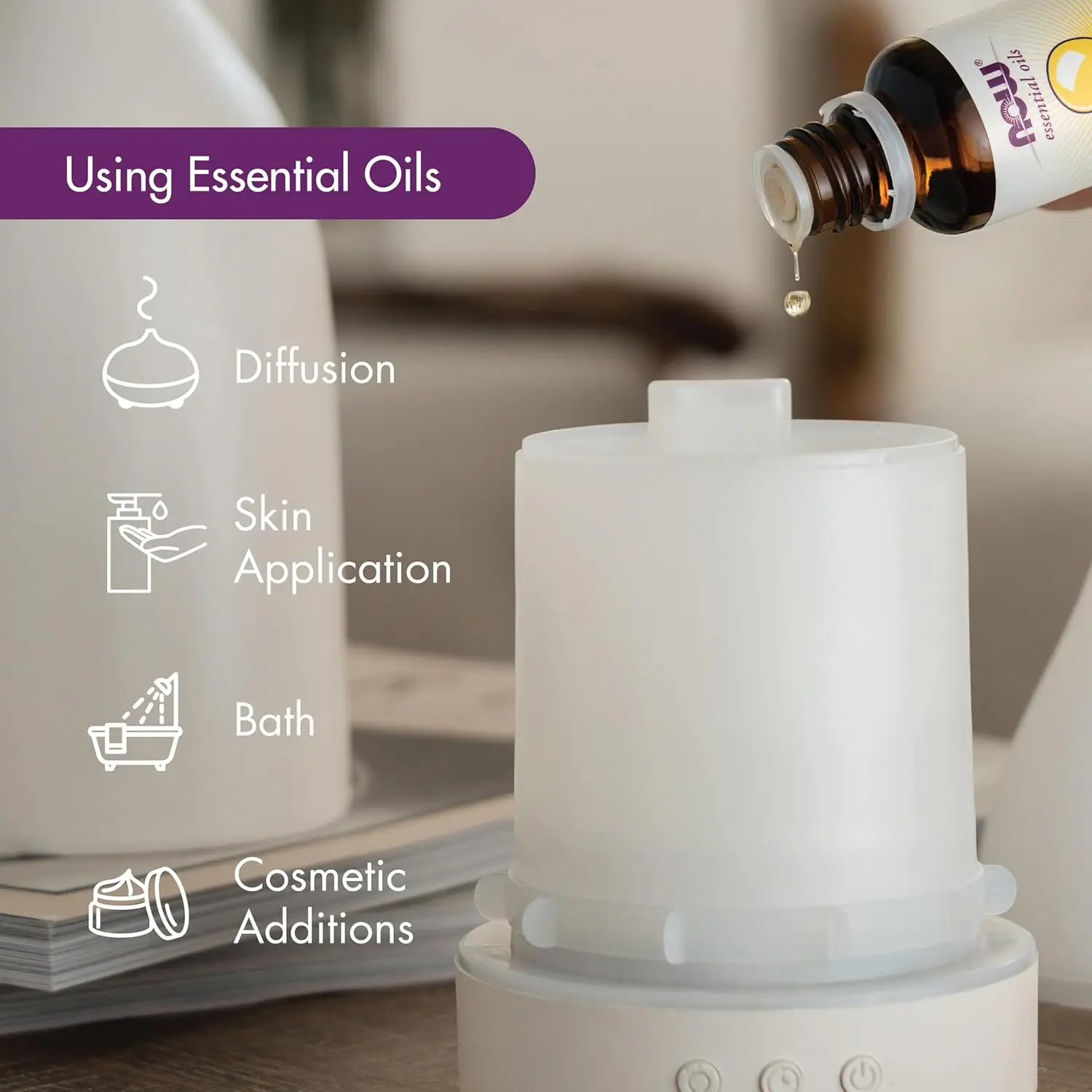A four fluid ounce bottle of Now Foods Citronella Essential Oil, steam distilled from Cymbopogon Winterianus, known for its pungent, musky, and citrus-like aroma, and its clarifying, freshening, and purifying benefits.