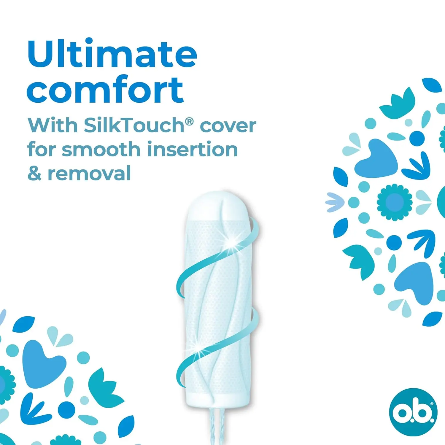 Sixteen OB ProComfort Super Plus tampons offer reliable protection with curved grooves, SilkTouch technology, and StayDry technology for a clean and fresh feeling, ideal for heavy flow.