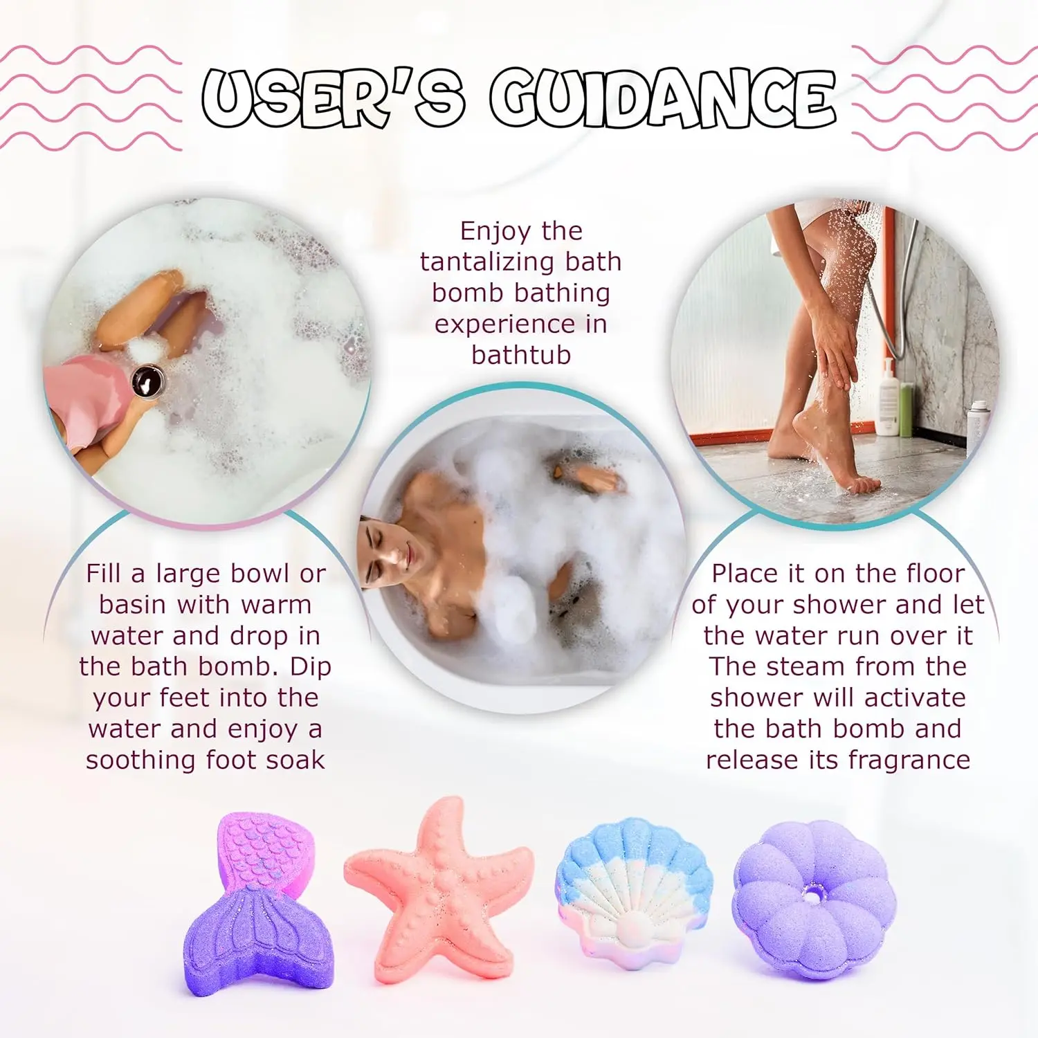 These handcrafted bath bombs offer a relaxing ocean breeze fragrance for a moisturizing and colorful bath experience, gentle and safe for all skin types.