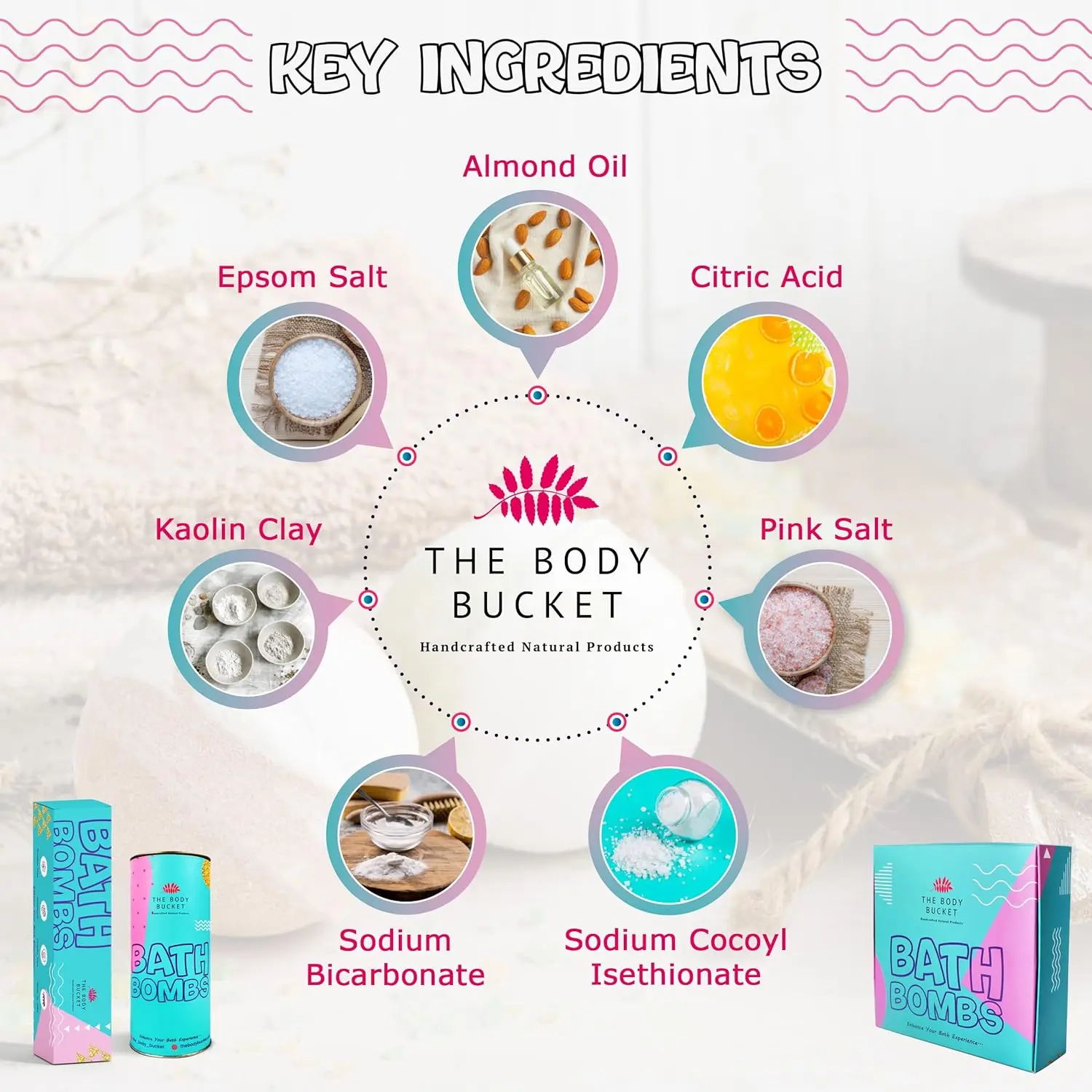 These handcrafted bath bombs offer a relaxing ocean breeze fragrance for a moisturizing and colorful bath experience, gentle and safe for all skin types.