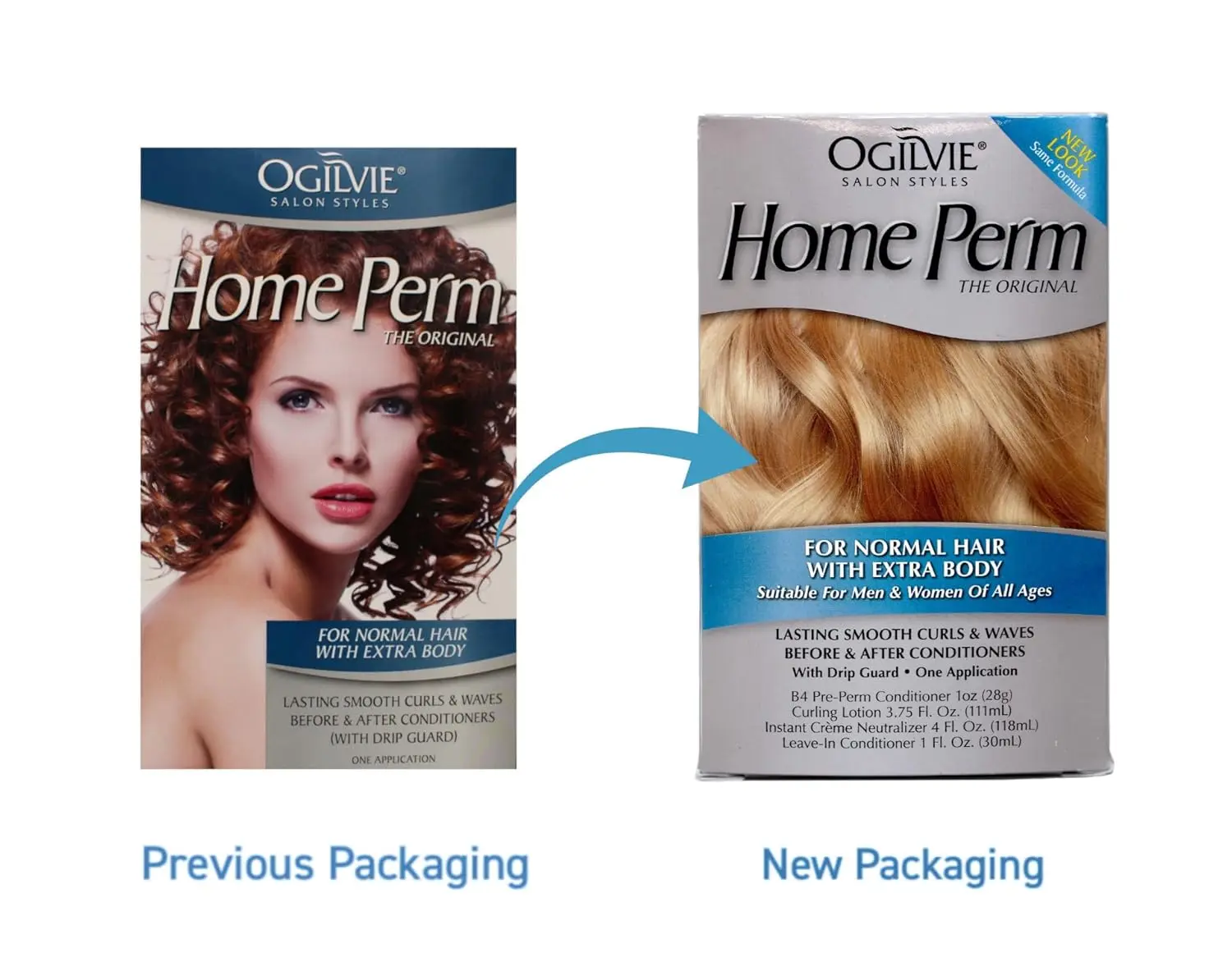 Ogilvie Salon Styles Home Perm for Normal Hair provides extra body and lasting salon-quality results.