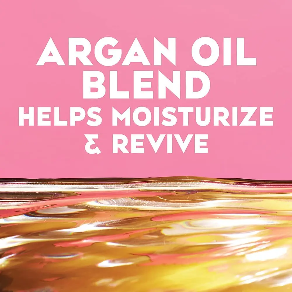 A 6-ounce container of OGX Extra Strength Argan Oil of Morocco hair mask provides deep hydration and repair for damaged and dry hair, leaving it silky smooth and radiant.