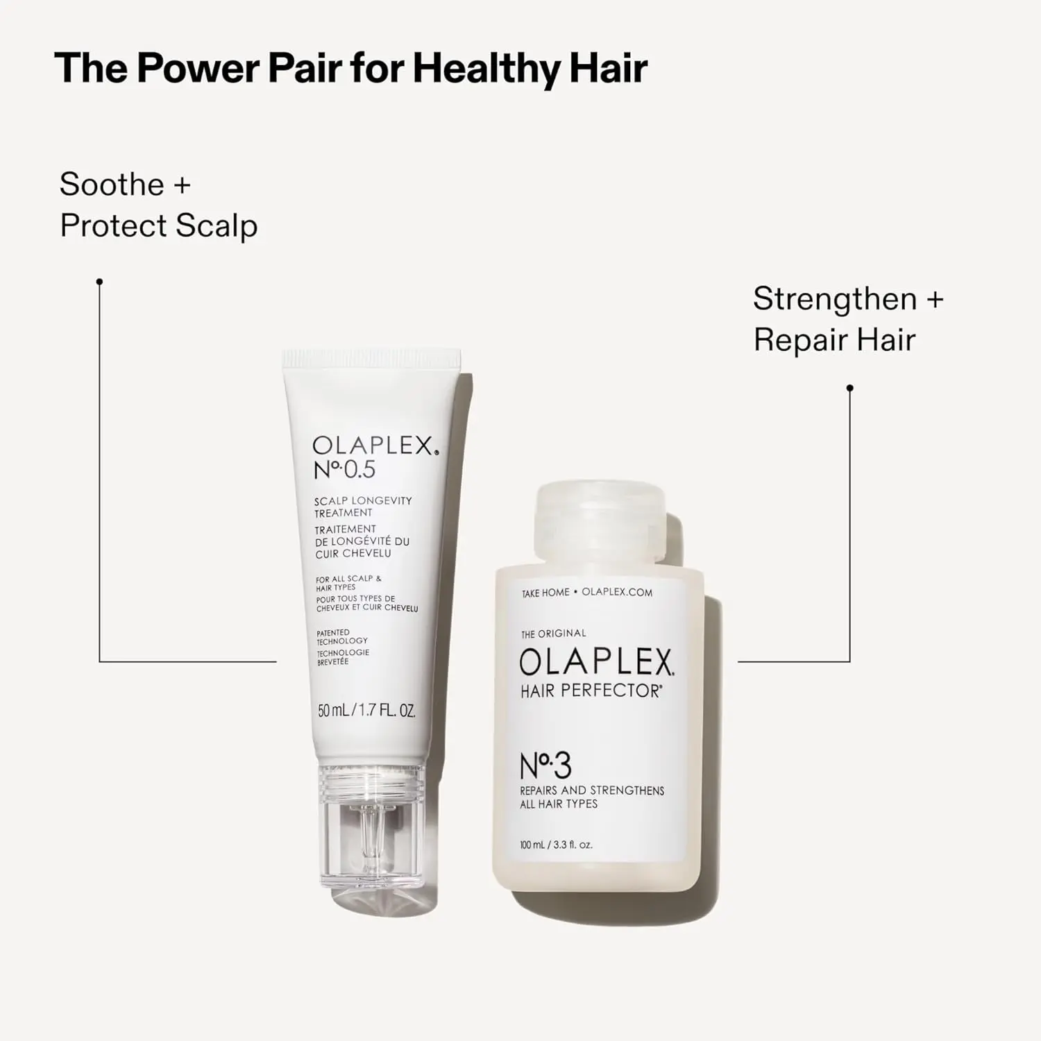 This Olaplex scalp treatment moisturizes and soothes the scalp while strengthening the barrier for healthy, shiny hair.