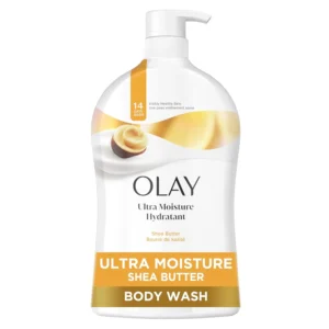 Olay Ultra Moisture body wash with shea butter and vitamin B3 deeply hydrates and strengthens skin's moisture barrier for all skin types.