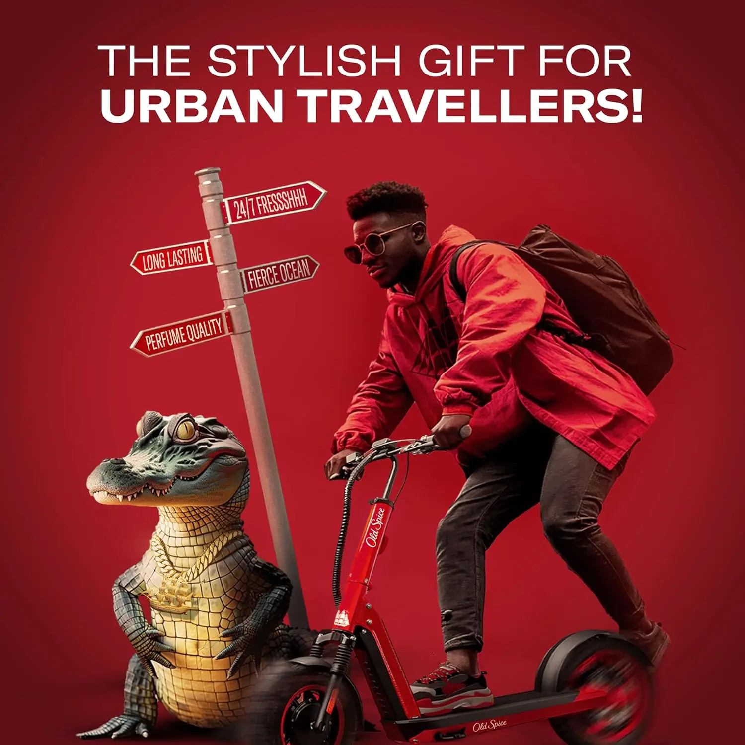 Old Spice Gentleman gift set for men includes Captain deodorant spray, deodorant stick and shower gel with a bonus domino game for a second life.