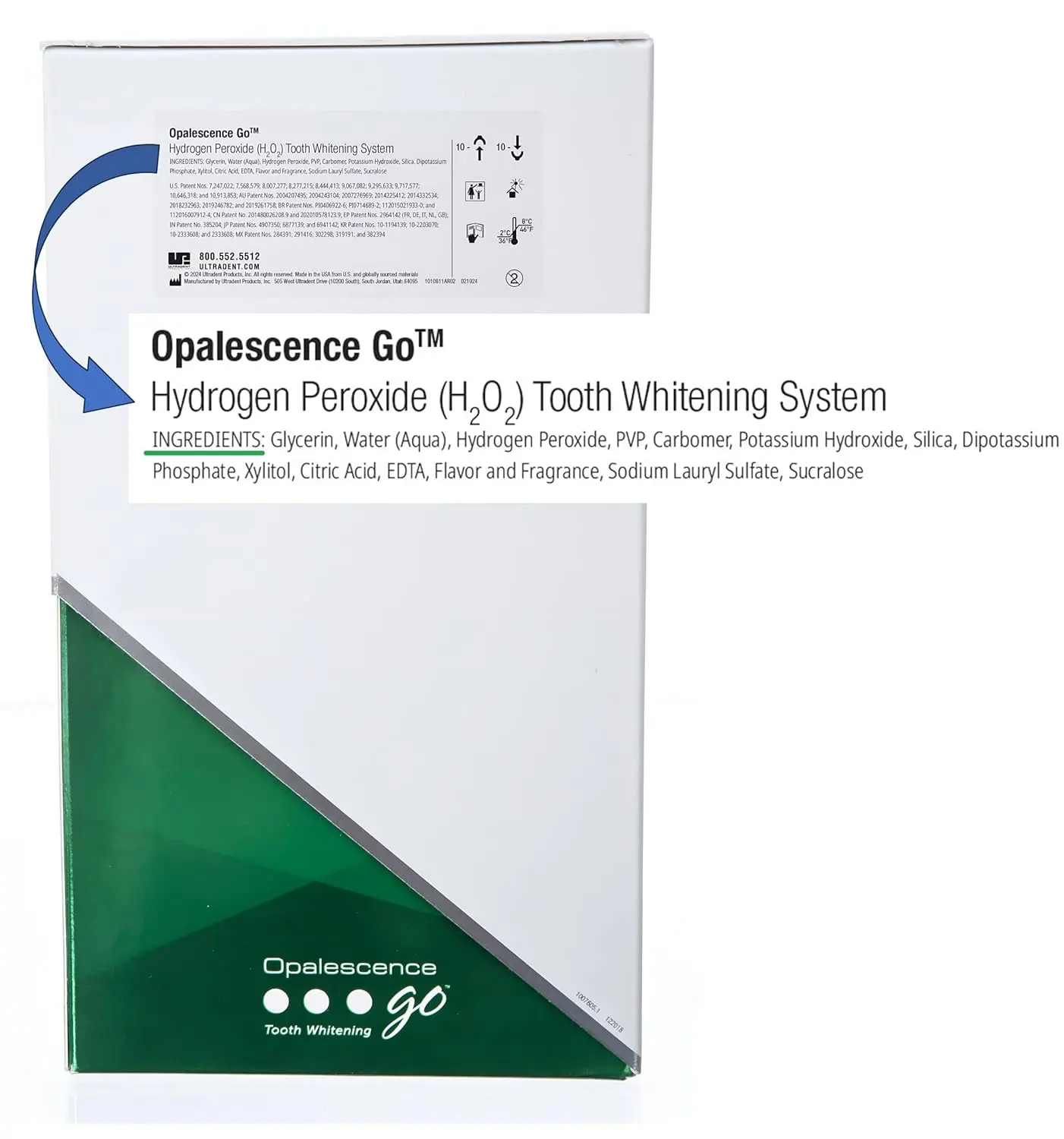 Compact and feature-packed Opalescence Go 10% mint teeth whitener designed to perfection.