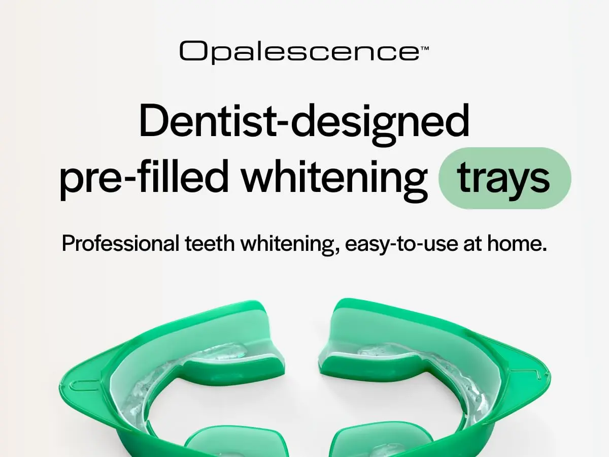 Opalescence Go 15% teeth whitening kit in secure packaging for a brighter, confident smile.