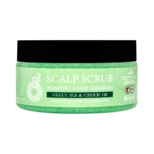 Oplus scalp scrub with rosemary and lavender extracts for deep cleansing and healthy hair.