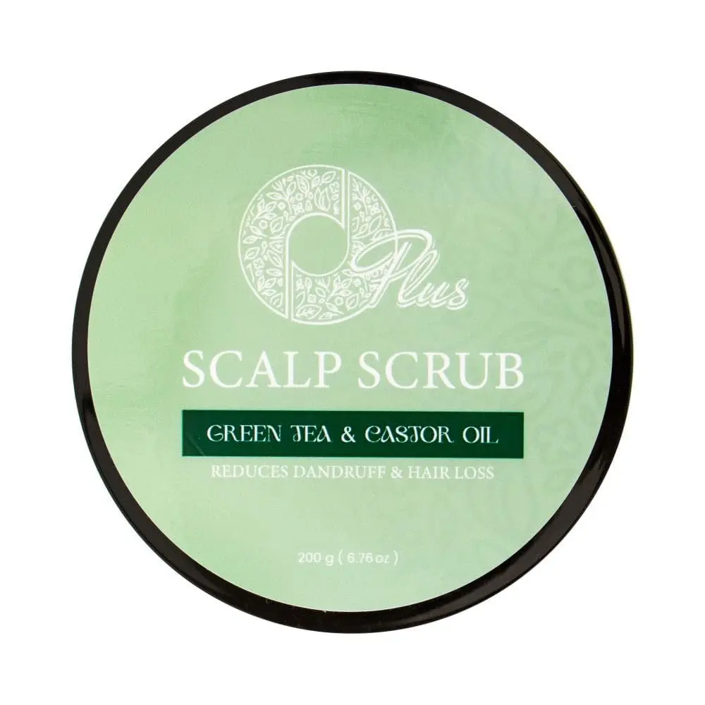 Oplus scalp scrub with rosemary and lavender extracts for deep cleansing and healthy hair.