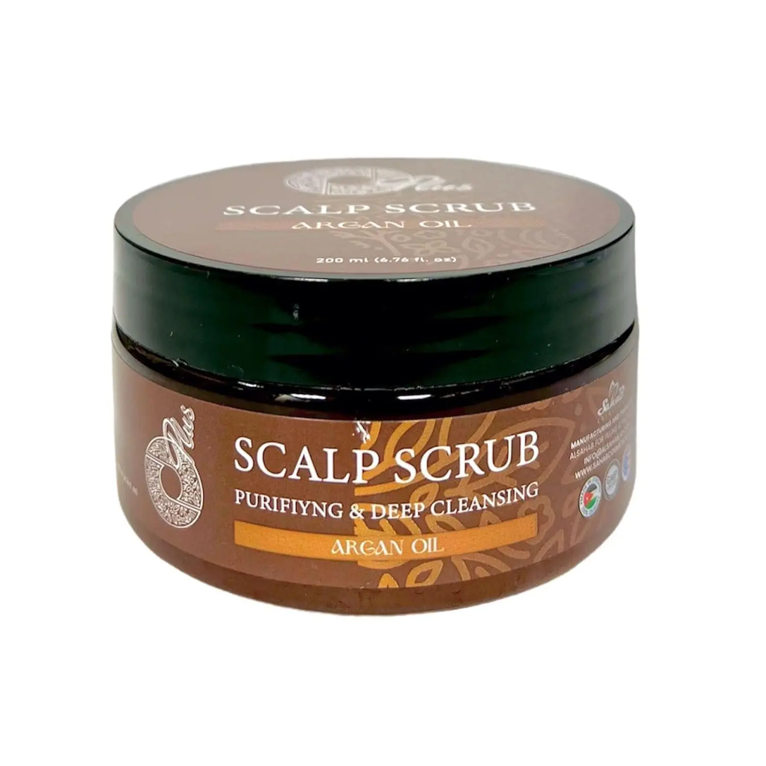 Oplus scalp scrub with rosemary and lavender extracts for deep cleansing and healthy hair.