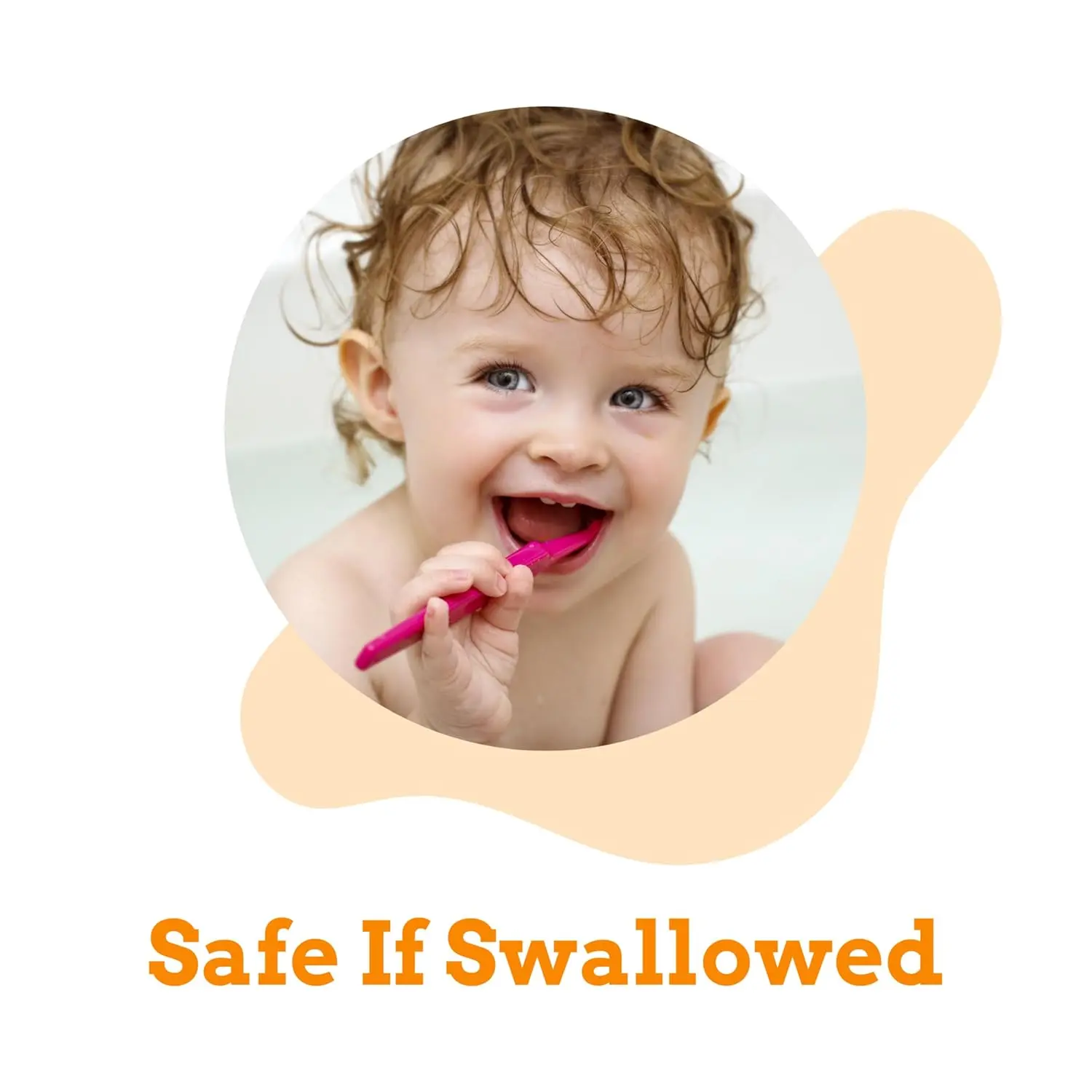 Orajel CoComelon fluoride-free training toothpaste gently cleans teeth and gums while making brushing fun with a natural watermelon flavor.