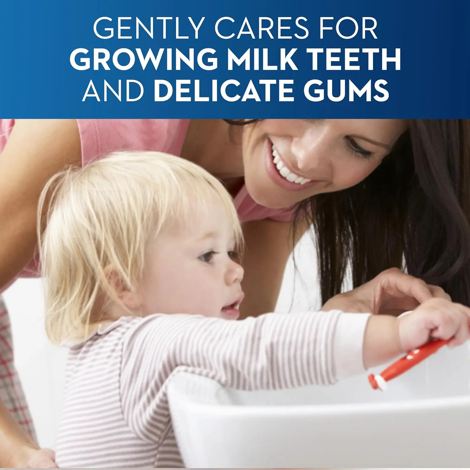 Oral-B Baby Winnie the Pooh toothpaste designed for babies 0-2 years, sugar-free with mild fruit flavor to gently clean and protect from cavities while encouraging healthy habits.