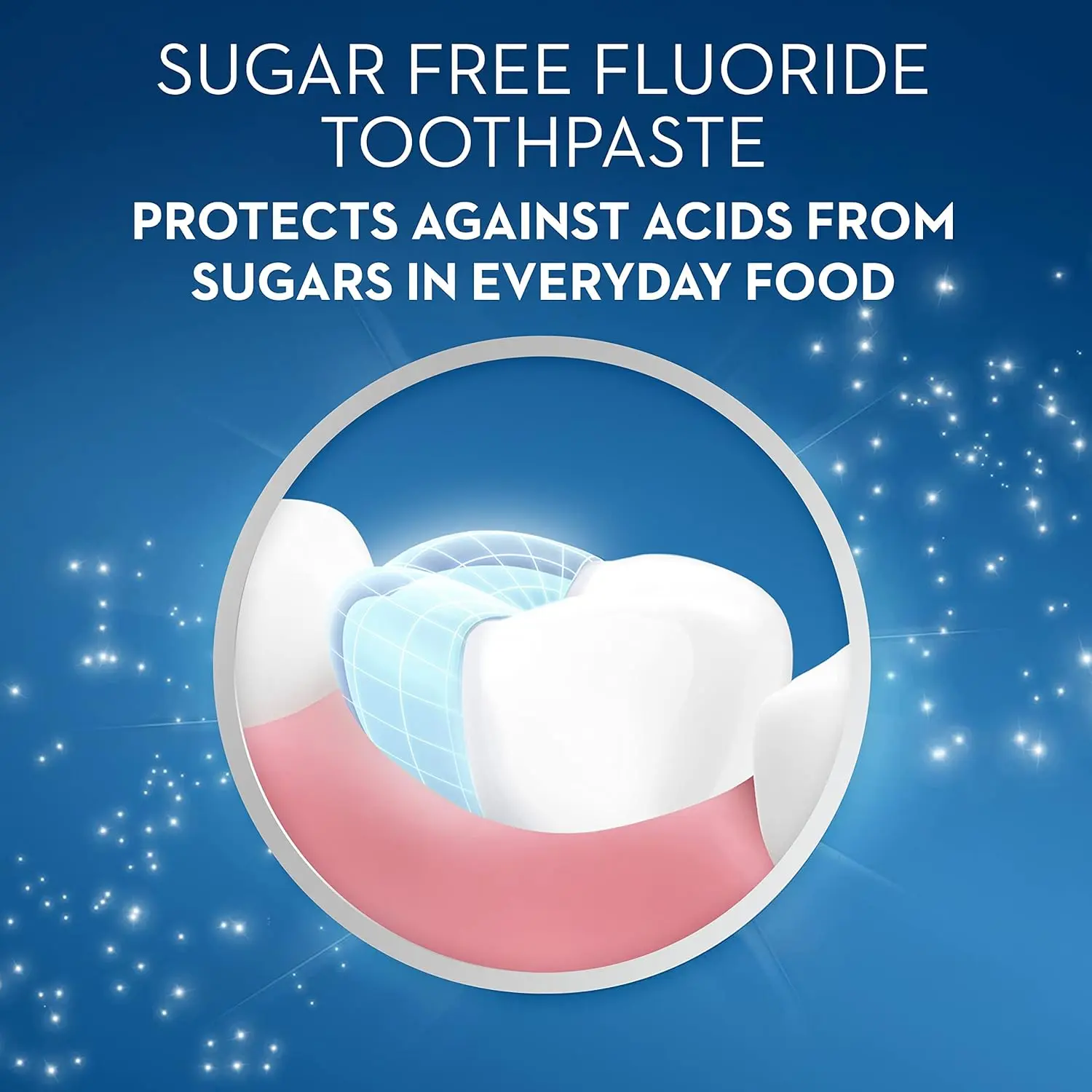 Oral-B Junior toothpaste for children aged six and older, with a mild mint flavor and sugar shield to protect against cavities and sensitivity.