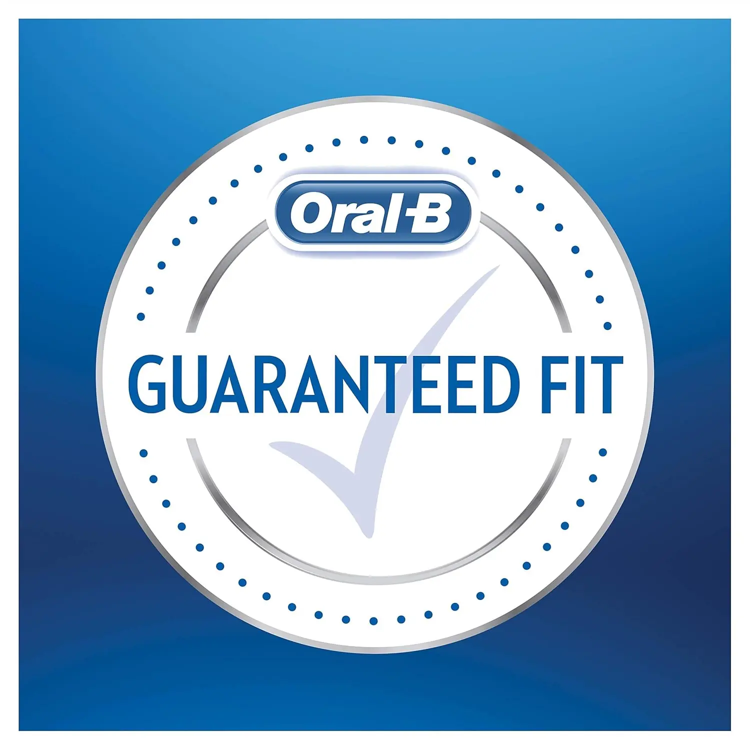 Ten Oral-B Precision Clean replacement brush heads designed to reach hard-to-reach areas and remove plaque, compatible with most Oral-B rechargeable handles.