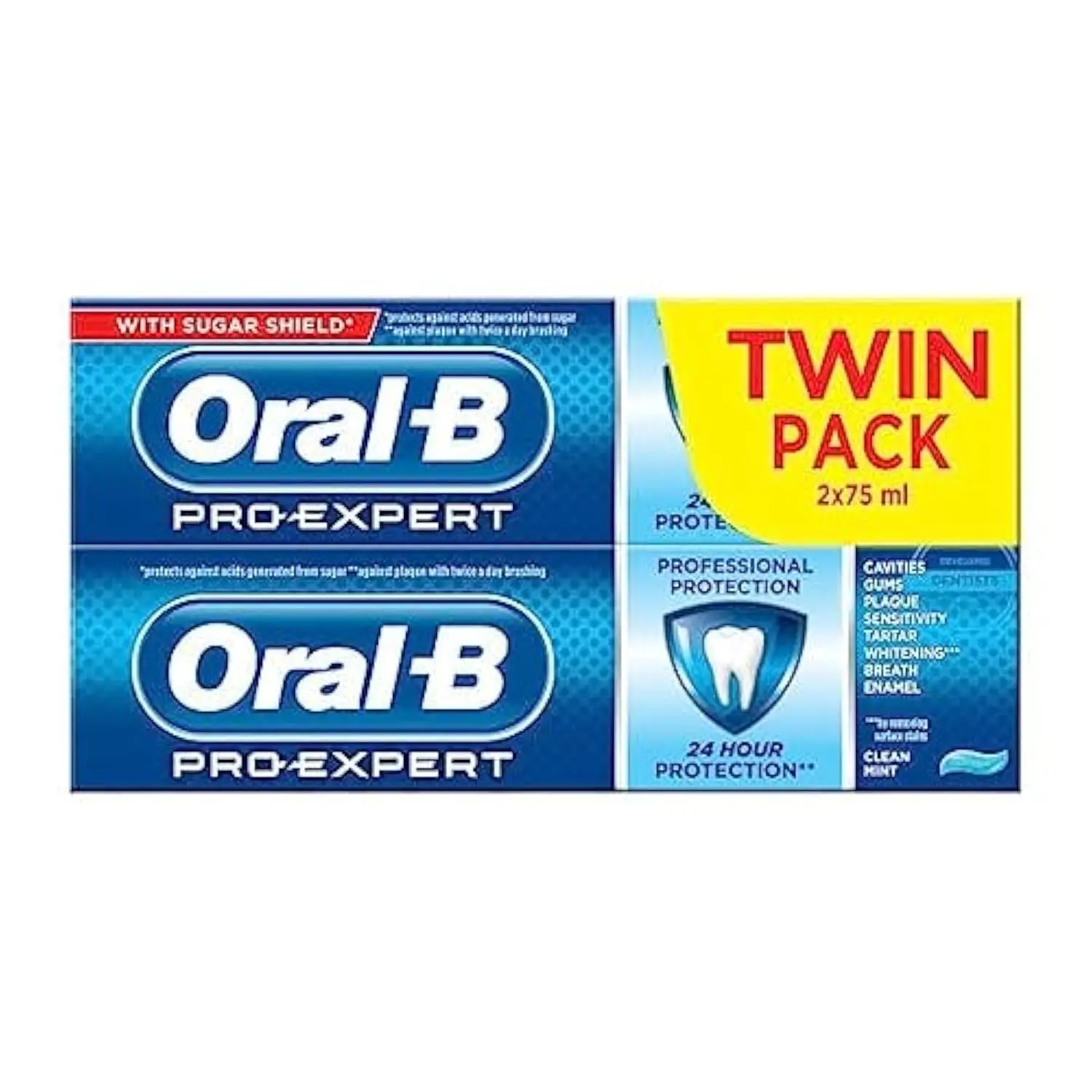 Oral-B Pro Expert Clean Mint Toothpaste provides 24-hour plaque protection and strengthens enamel with its unique Stannous Complex Technology, leaving your mouth feeling clean and breath fresh.