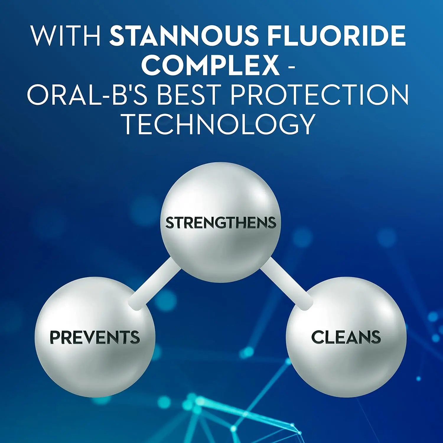 Oral-B Pro-Expert Professional Protection toothpaste featuring Stannous Fluoride Complex for healthier teeth, enamel protection, and fresh mint breath.