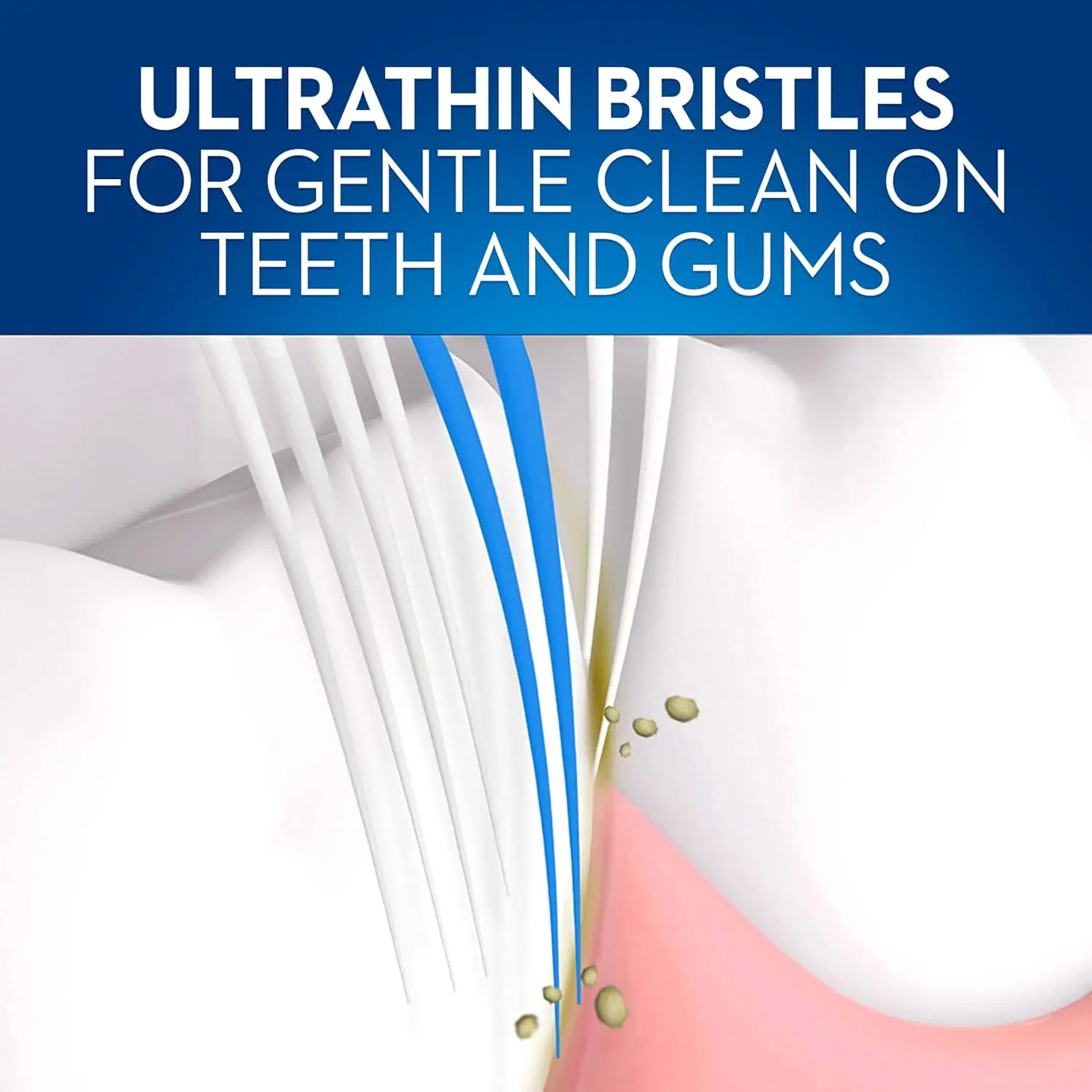 A pack of two Oral-B Ultrathin Precision Clean toothbrushes with extra soft, concentrated bristles for a gentle, deep, and precise clean.