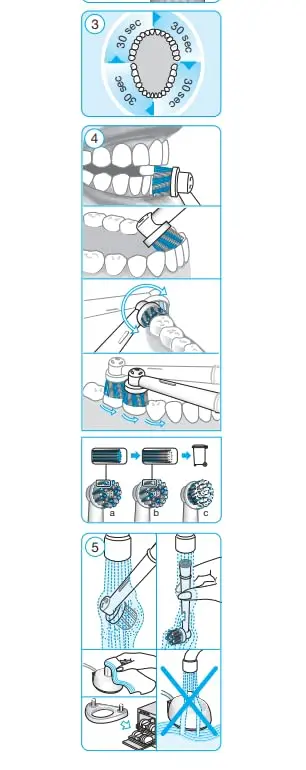 The Oral-B Vitality D100 electric toothbrush bundle features a black handle with a Cross Action brush head and a pink handle with a 3D White brush head, offering an ergonomic design, quadrant timer and rechargeable battery for better oral hygiene.