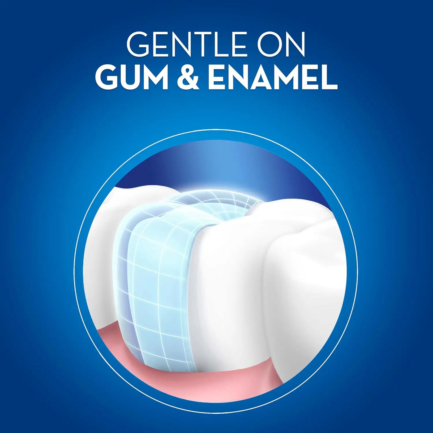 Two Oral-B 3D White Fresh manual toothbrushes with outer gingival stimulators for gum massage, plaque removal, and tongue cleaning for fresher breath.