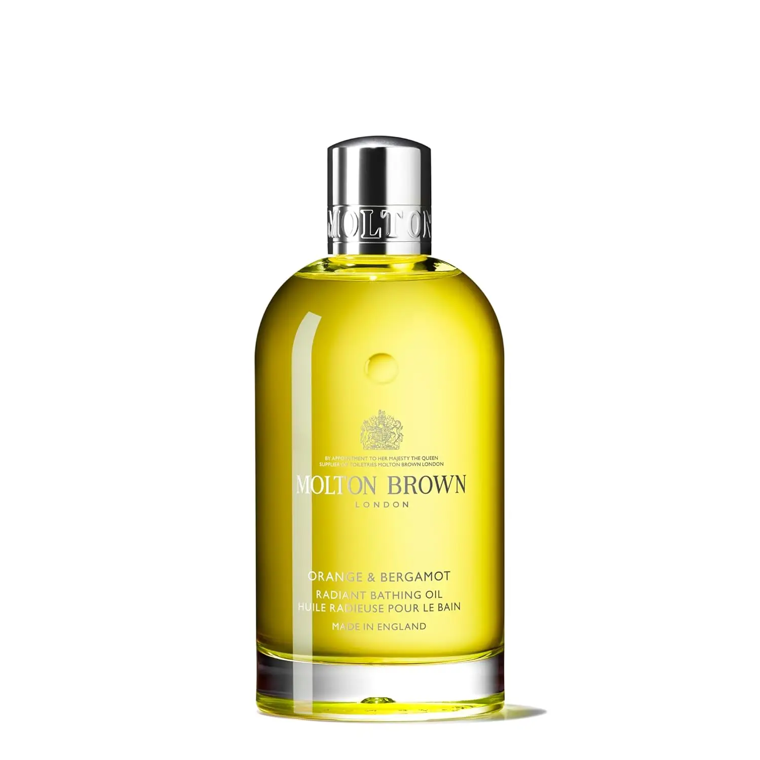 Radiant bath oil by Molton Brown with orange, bergamot and neroli to invigorate your body and leave your skin delicately fragranced.