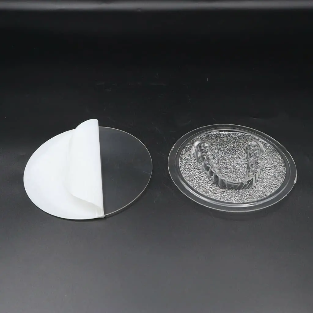 Round 1.0mm hard orthodontic splint sheet thermoforming material with no impurities, scratches, bubbles, or odor after heating, designed as a retainer and molar teeth protection sleeve, and 120mm in diameter.