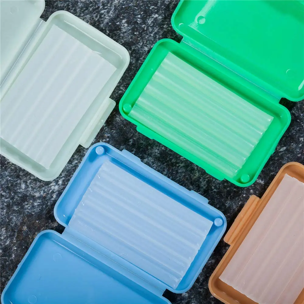 Ten boxes of flavored dental wax provide temporary relief from irritation caused by braces, wires, and springs, protecting gums.