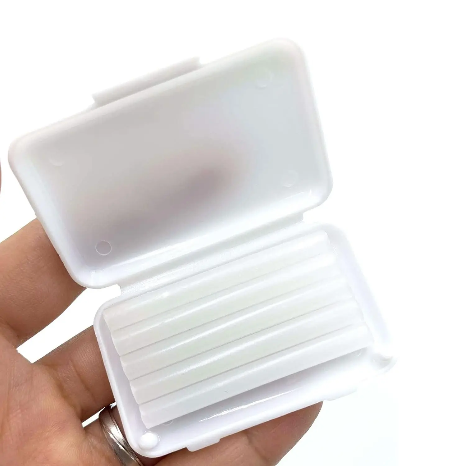 Ten packs of clear, tasteless dental orthodontic wax for braces providing temporary relief from irritation and gum protection.