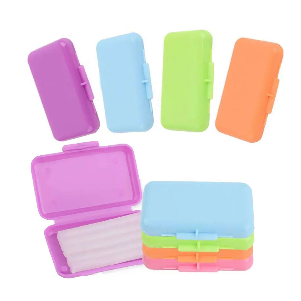 Ten boxes of clear orthodontic wax with mint scent offer temporary relief from braces irritation and gum protection.