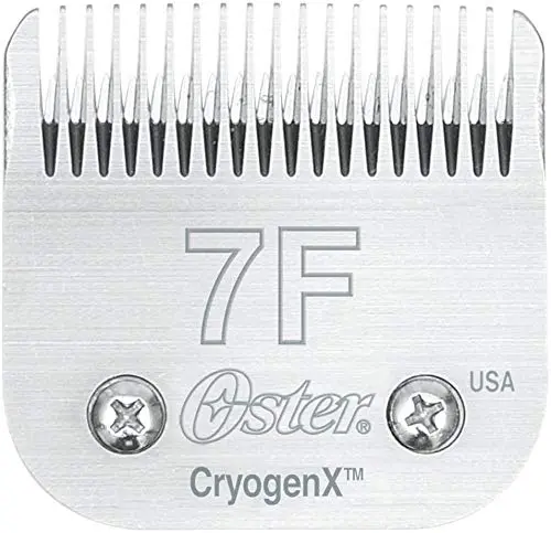 Oster A5 dual-speed clipper kit includes CryogenX #10 and #7F blades along with a 7 piece universal comb set for professional grooming.