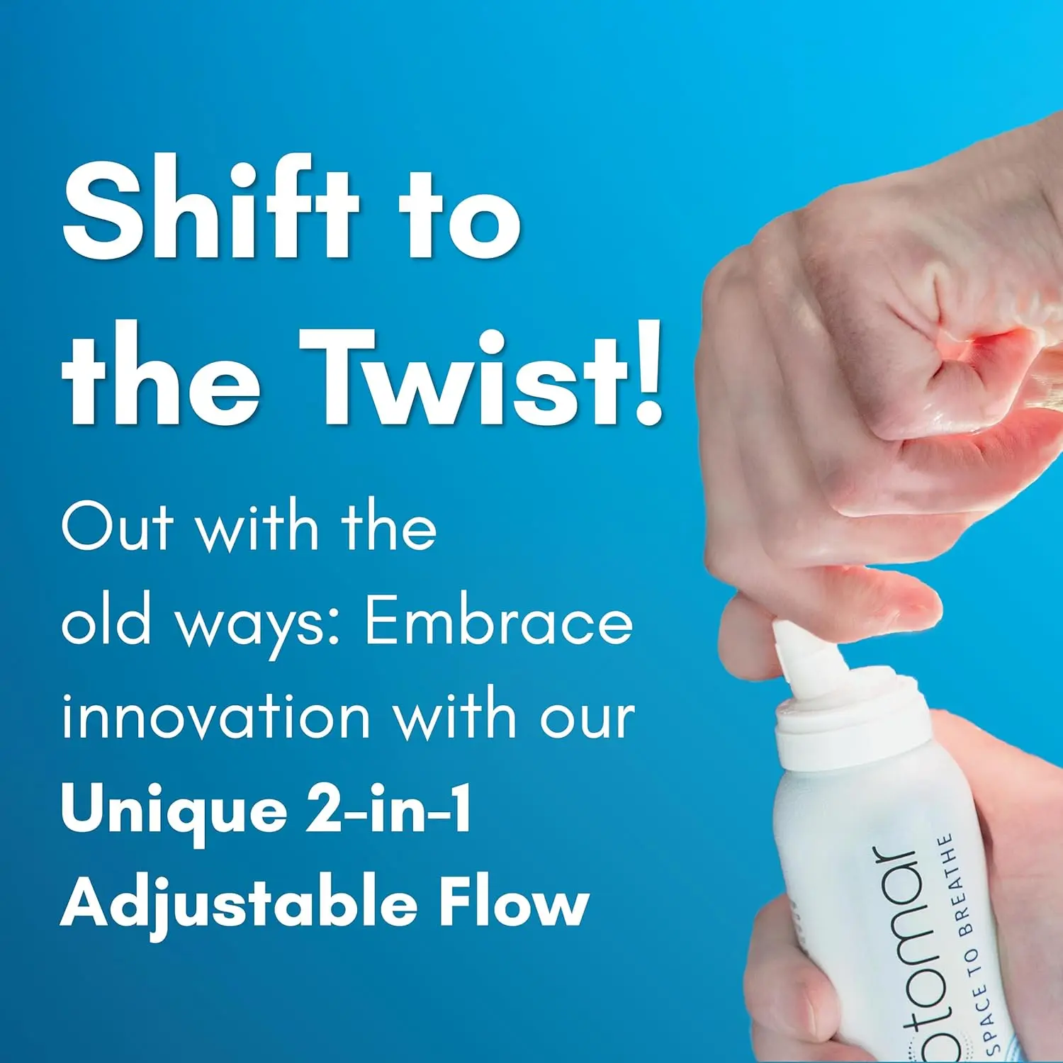 This two-pack of Otomar saline nasal spray provides natural allergy and sinus symptom relief by washing away impurities and moisturizing nasal passages for adults.