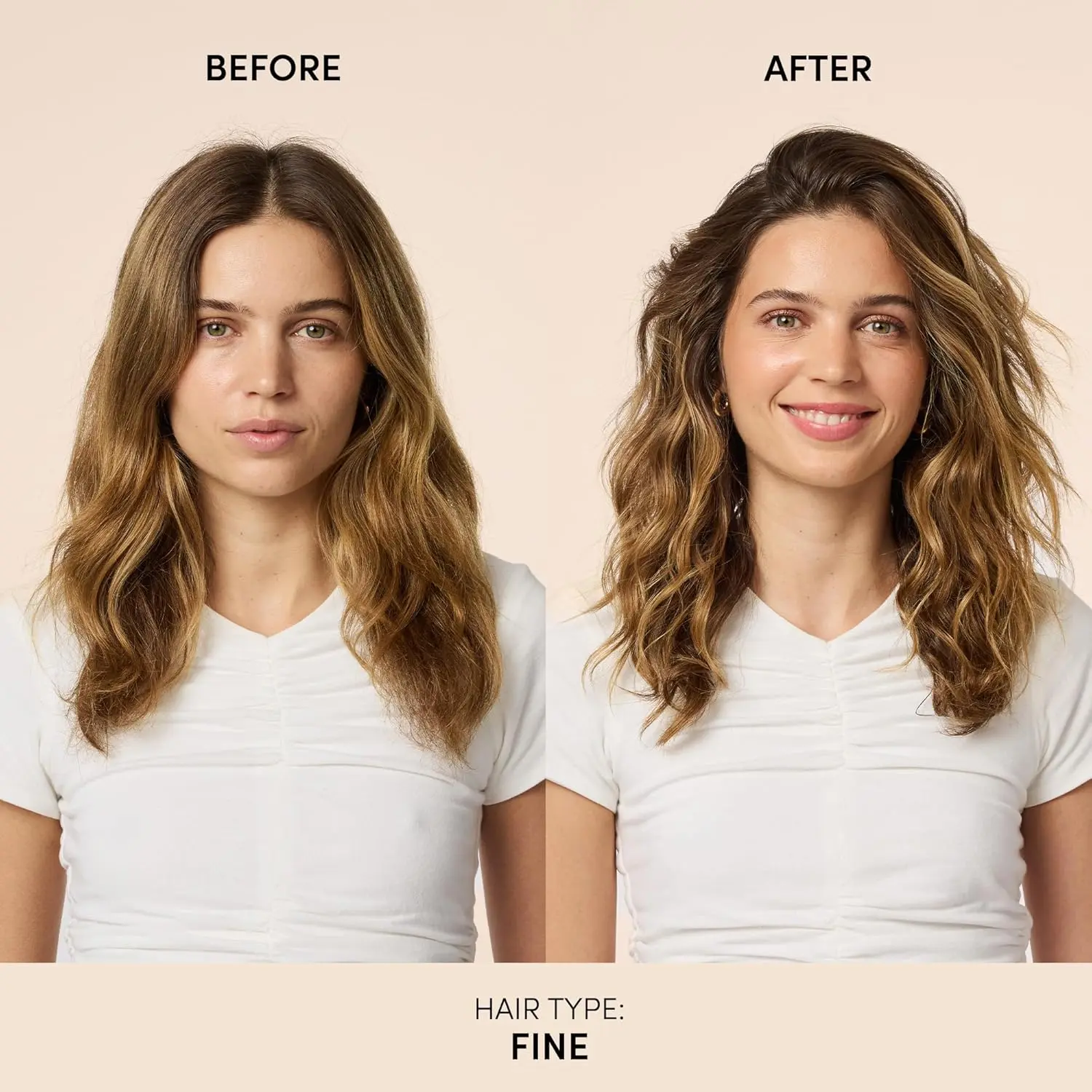 The OUAI Wave Spray travel size bottle gives hair effortless beachy texture, volume, and shine without harmful ingredients.