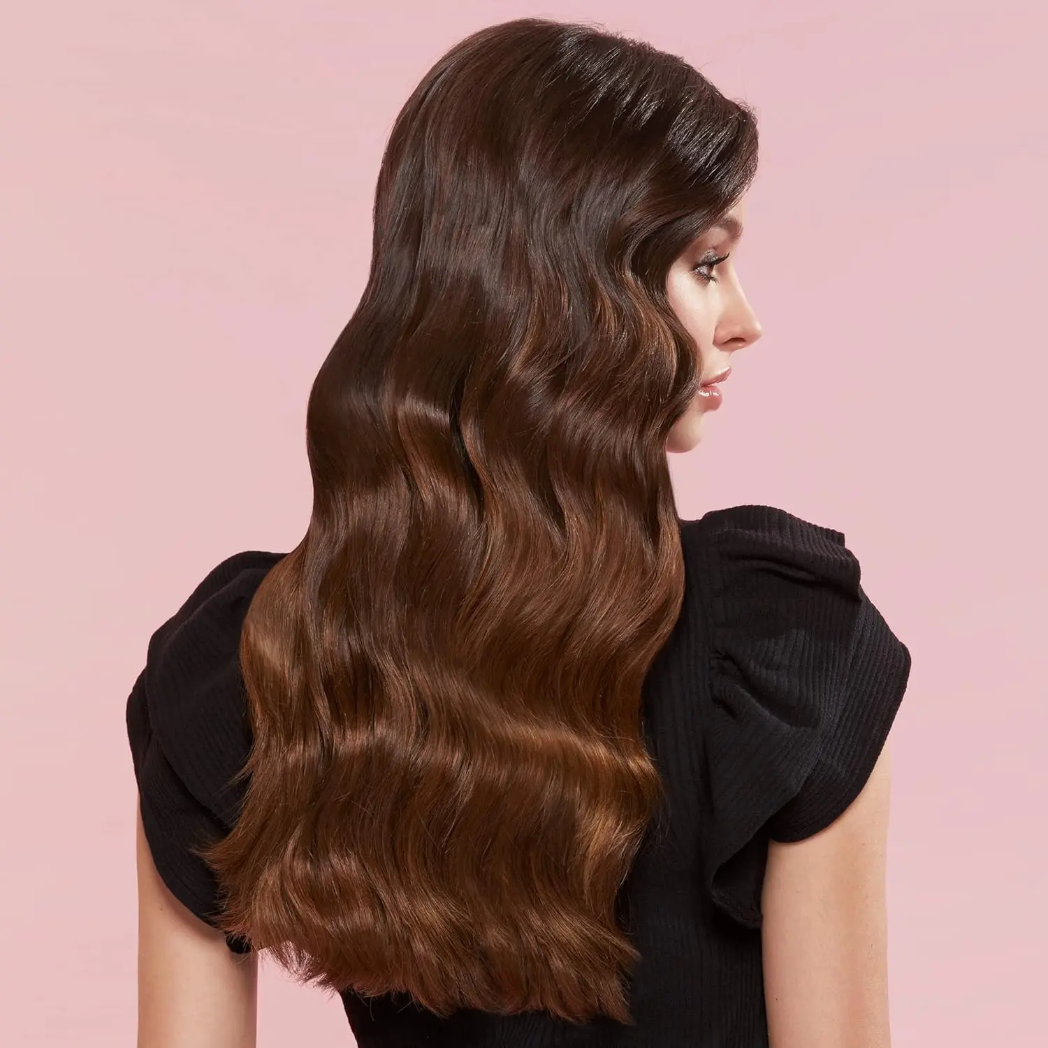 Close-up of the BELLISSIMA Imetec My Pro Twist & Style oval-shaped curling iron attachment with a 38x25mm diameter and ceramic coating for creating Hollywood waves.