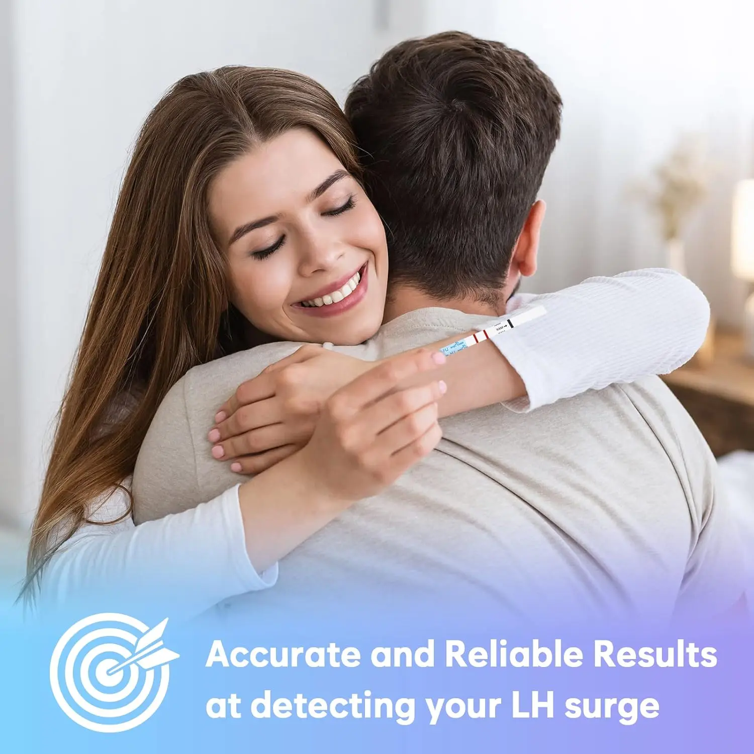 This ovulation test kit includes 100 test strips for predicting fertile days and tracking LH hormone levels with the Premom app for accurate ovulation prediction.