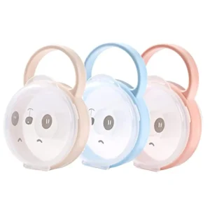 This 3-pack of pacifier cases keeps your baby's binkies clean and accessible while traveling, offering all-round protection from dust, dirt, and debris, and featuring a hook design for easy carrying.
