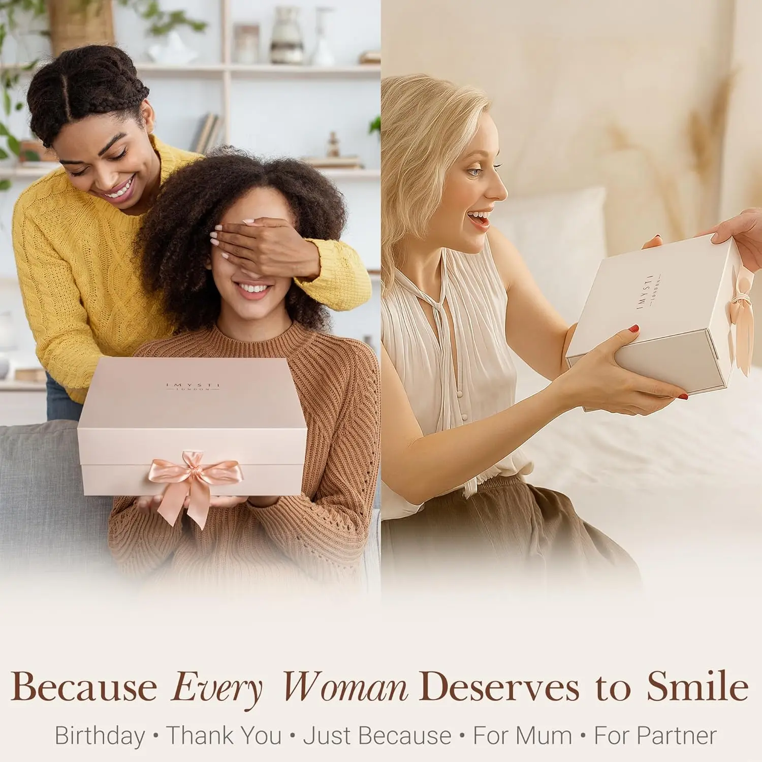 This luxury spa gift set is the perfect pamper gift for women who need self-care and relaxation, featuring a soy wax candle, body scrub, bath salts, and other premium essentials.