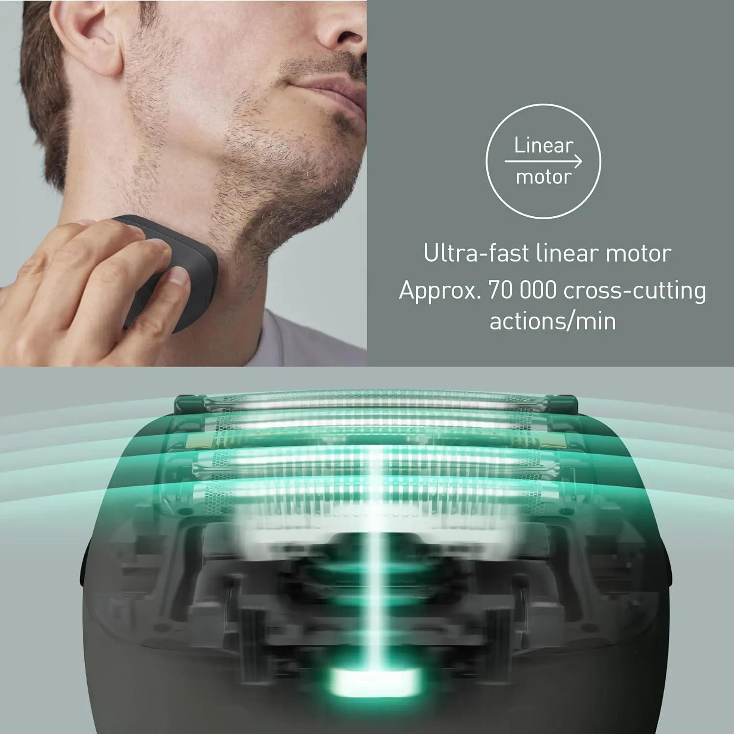 The Panasonic 5-blade electric shaver for men provides a close and comfortable wet or dry shave with its responsive beard sensor and Japanese stainless-steel blades, and includes a USB-C charging cable and carry case.