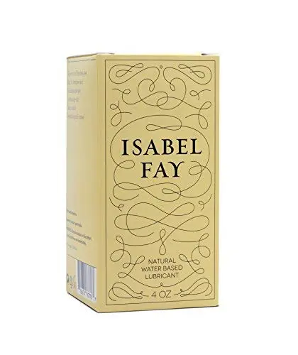 Isabel Fay 4oz bottle of natural, water-based personal lubricant for sensitive skin that is paraben and glycerin-free.
