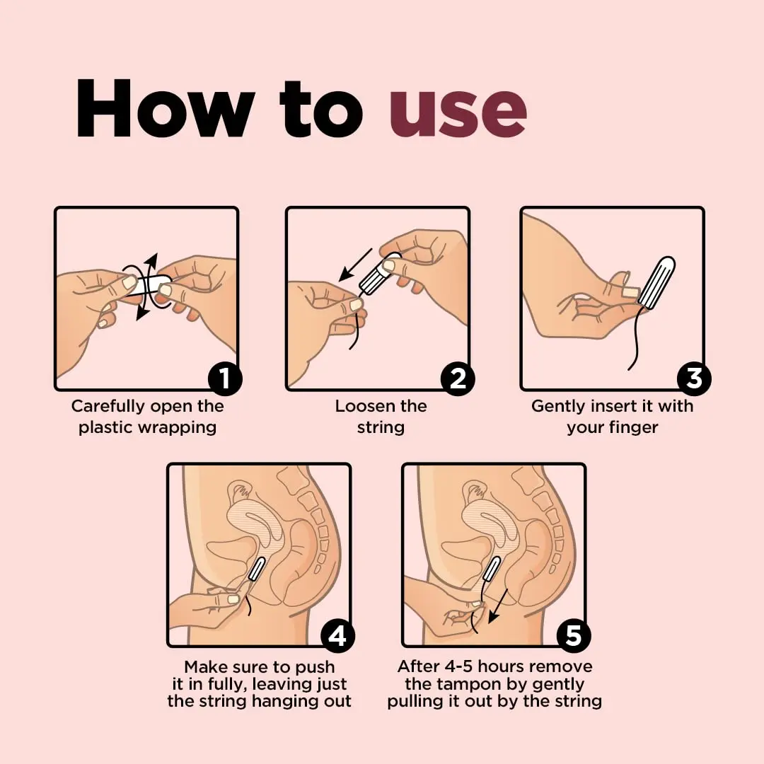 Pee Safe 100% organic cotton tampons provide super absorbency and comfortable, natural protection during menstruation, offering a biodegradable disposal option.