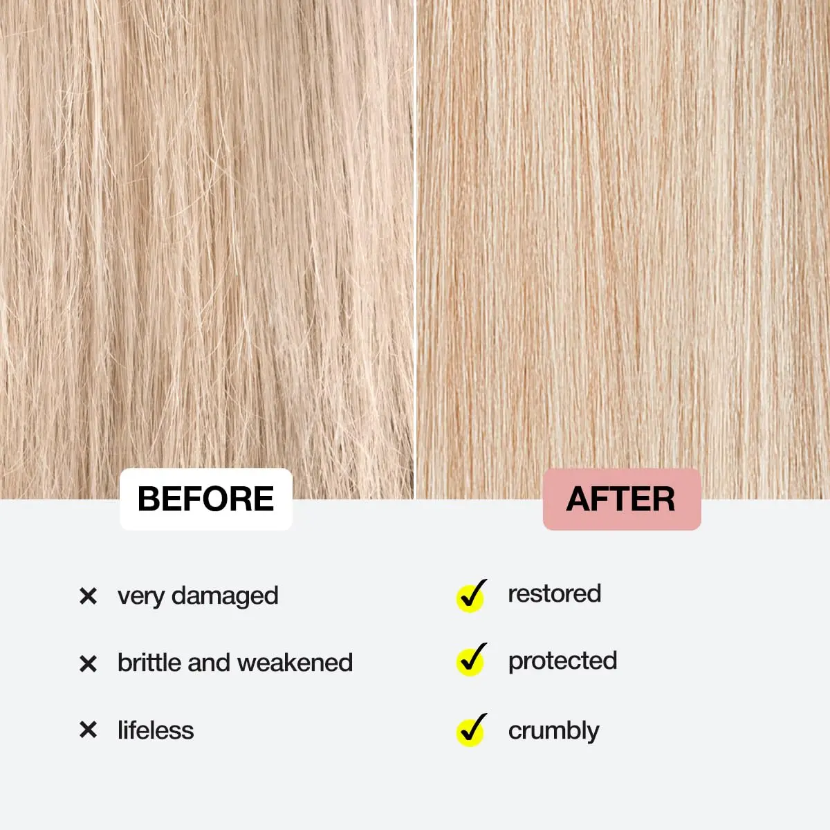 This peptide bond repair hair mask restores damaged hair, leaving it stronger, shinier, and healthier with a quick, leave-in treatment.