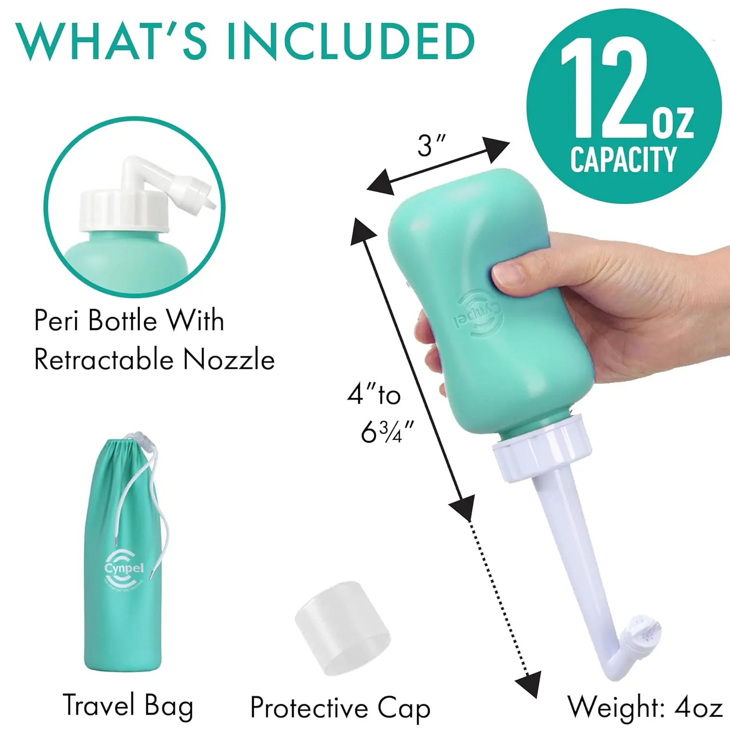 Tiffany blue peri bottle provides soothing postpartum perineal care and easy cleansing after birth, complete with travel bag for on-the-go use.