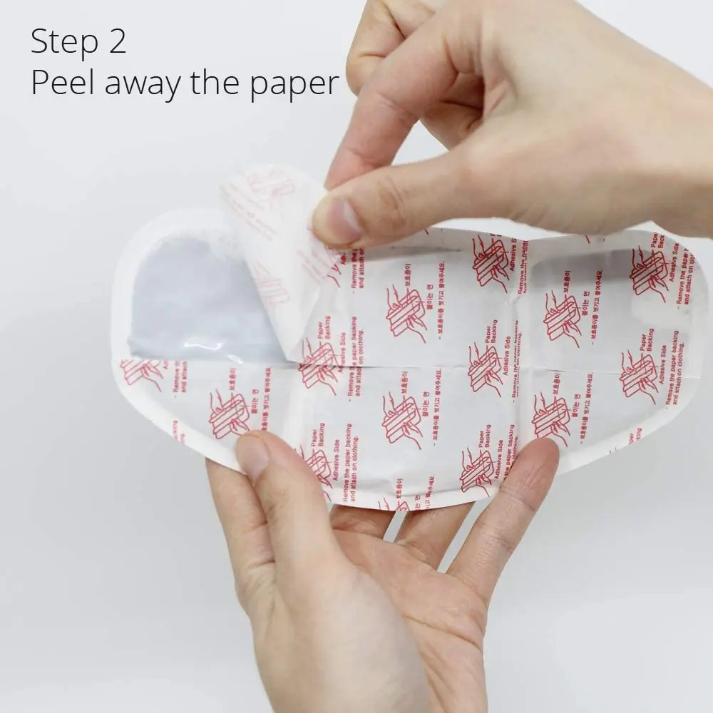 Five thin, foldable FDA registered heat patches with wide wings provide warm, discreet pain relief for menstrual cramps and PMS by comfortably attaching to underwear.