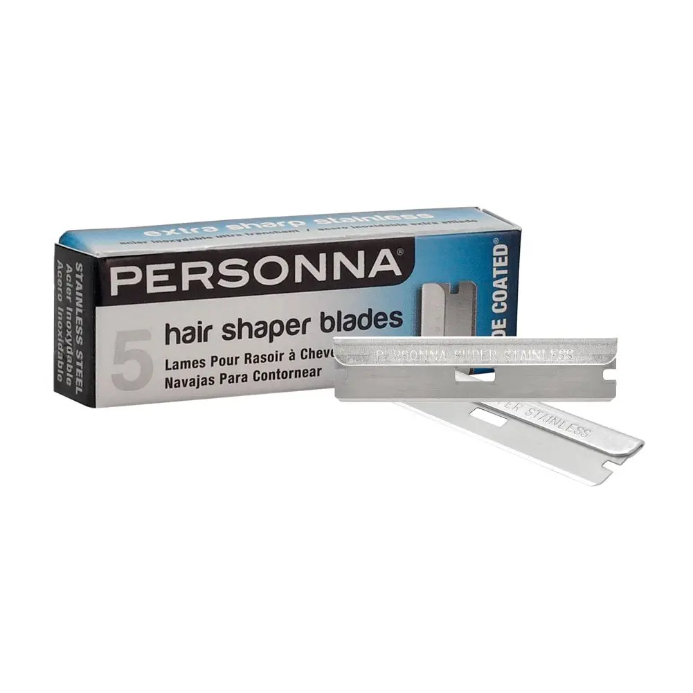 A 60-count pack of Personna hair shaper blades for professional or home use.