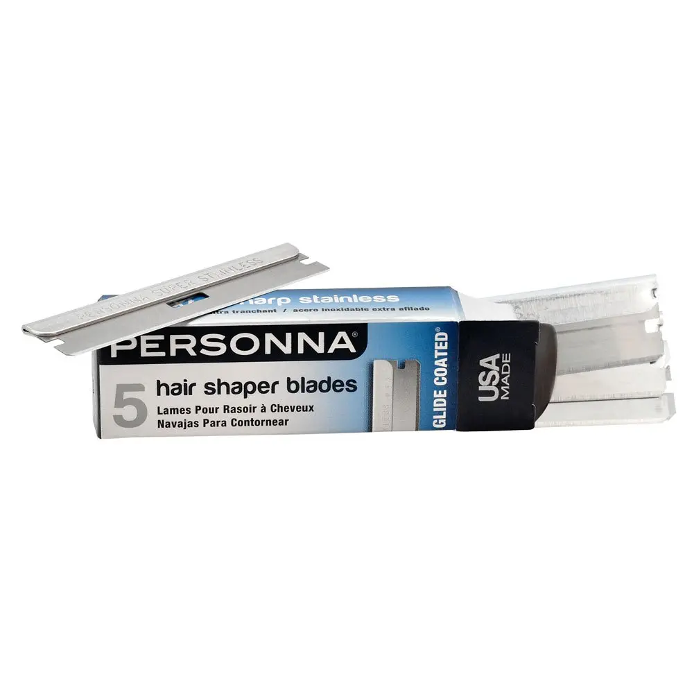 A 60-count pack of Personna hair shaper blades for professional or home use.
