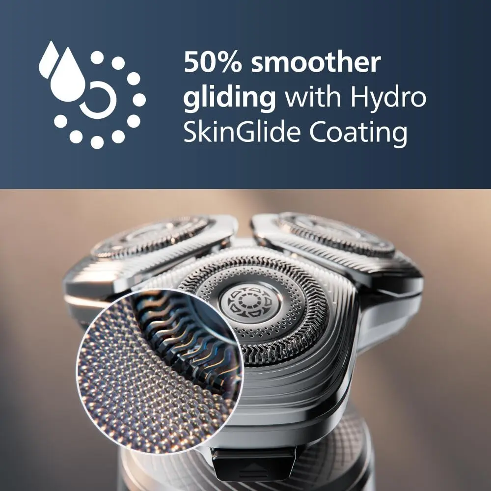 Philips Norelco Series 9000 Prestige electric shaver with SenseIQ technology provides an ultra-close and comfortable shave, even in hard-to-reach areas, and includes a nose trimmer, precision trimmer, cleaning pod, and Qi charging pad.