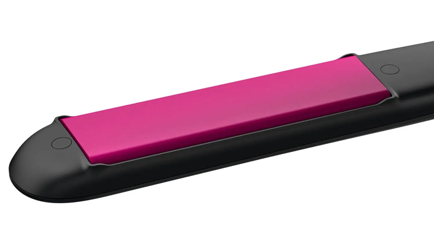 The Philips StraightCare Essential hair straightener heats up in 60 seconds, featuring 100mm long plates and a 220°C maximum temperature with two settings.