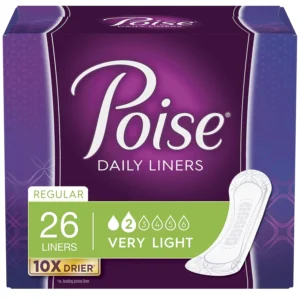 Poise Daily Liners for light bladder leaks provide discreet, trusted 3-in-1 protection for dryness, comfort, and odor control.