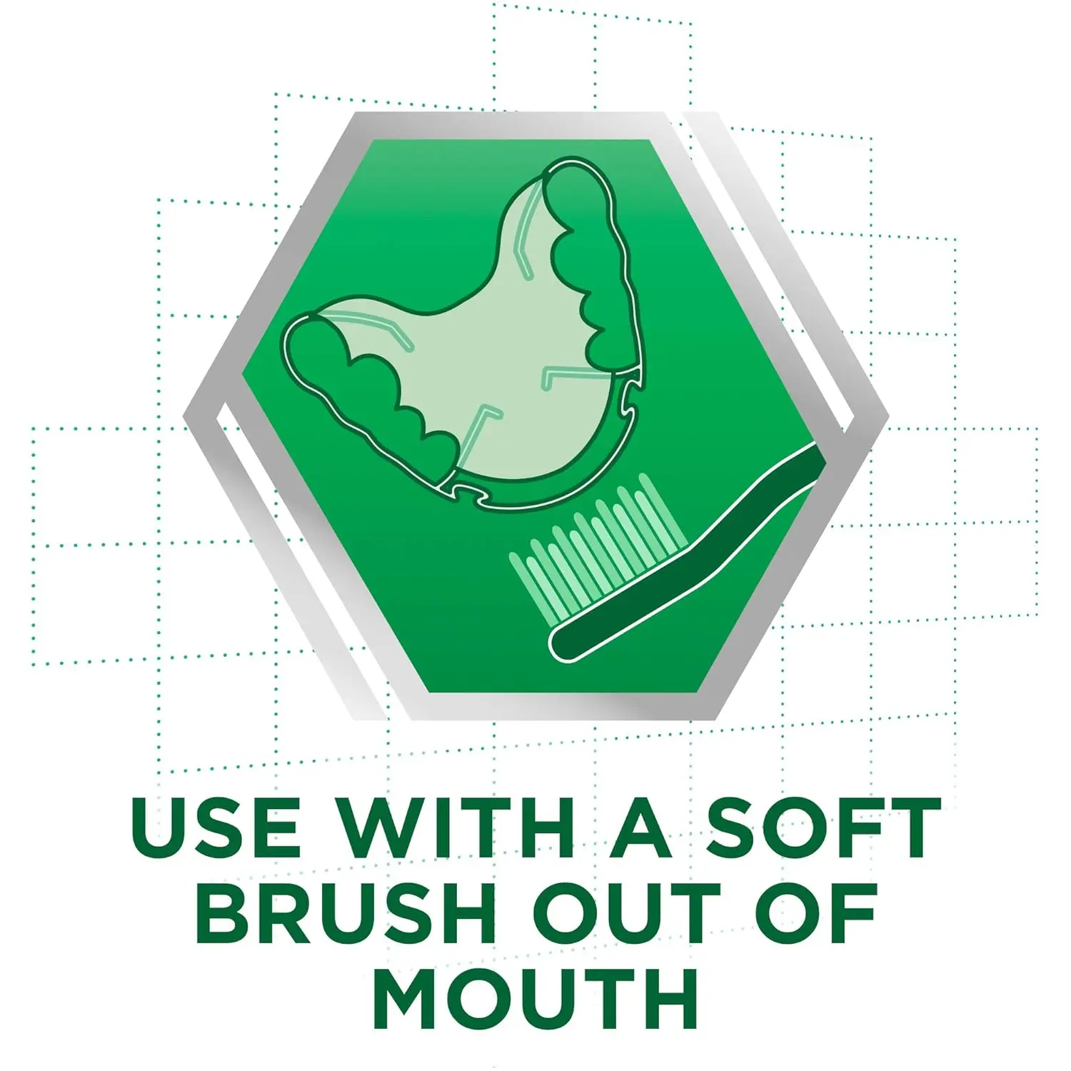 A tube of Polident Triple Mint Fresh denture cleanser paste, designed for daily cleaning and a fresh feeling.